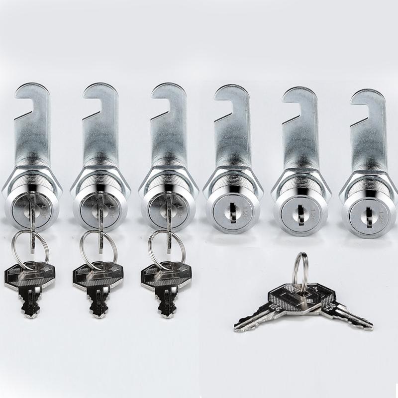 Cam Lock Hochwertiges Sicherheitsschloss Mailbox Aktenschrank Schreibtisch Schubladenschrank mit 2 Schlüsseln DIY Schrank Werkzeuge Möbel Hardware