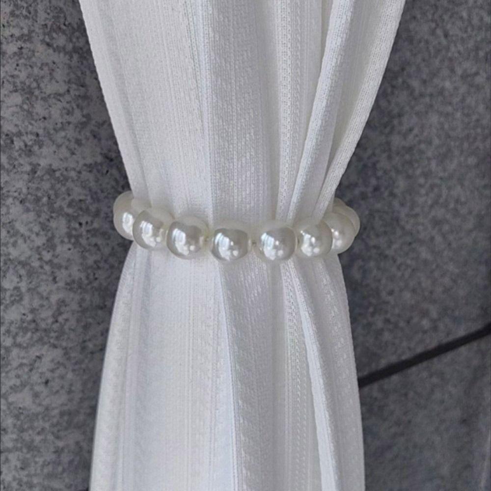 Curtain Clip Magnetic Curtain Tieback DIY Pearl Curtains Tie Backs Simple Fashion Holdback