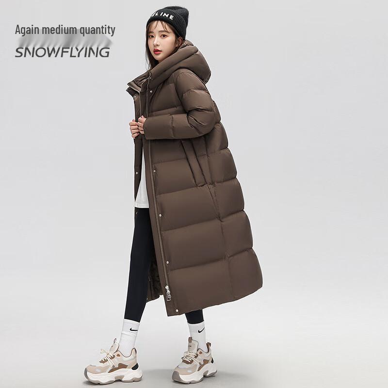 SNOWFLYING Women's Long Goose Down Winter Jacket X30143424F