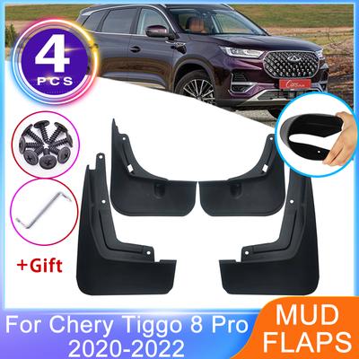Car Mud Flaps For Chery Tiggo 8 Pro   2022 Splash Guard Front Rear Mudguards Protection Mudflaps Wheel Protector