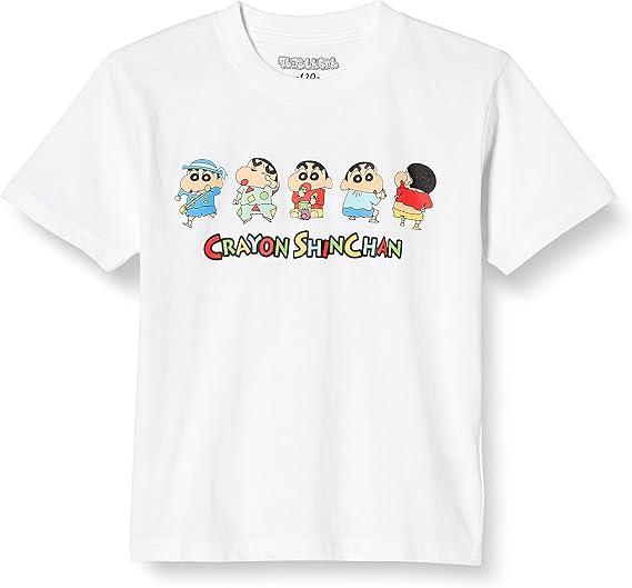 2026 Summer Comic Form Crayon Shinchan Image 100 Cotton Printed Oversize Casual Tshirt Adult Children Parentchild Top y2k