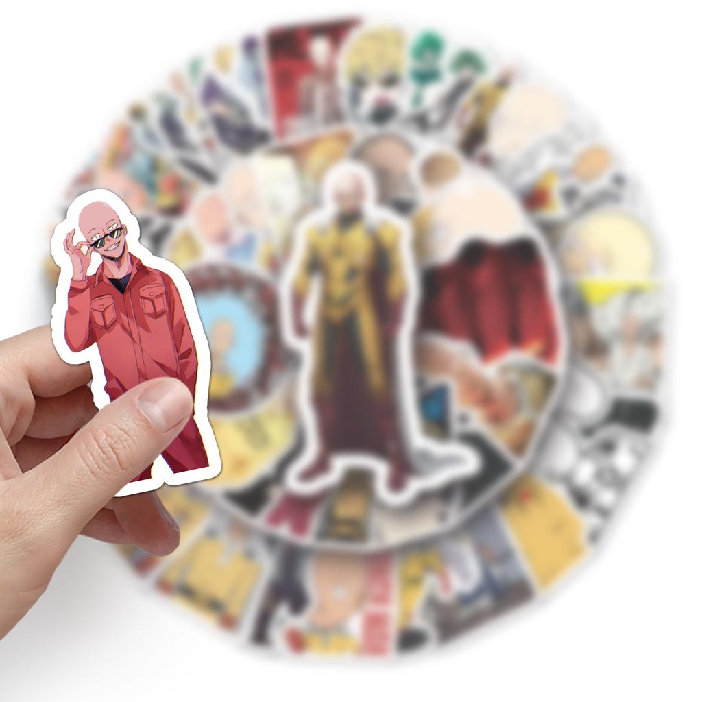 57 Cartoon Doodle Personalized Japanese Suitcase Scooter Ceramic Cup Car Decoration Stickers