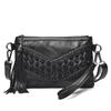 Fashion Tassel Fringed Leather Handbag for Women Luxury Crossbody Messenger Bag Ladies Party Clutch
