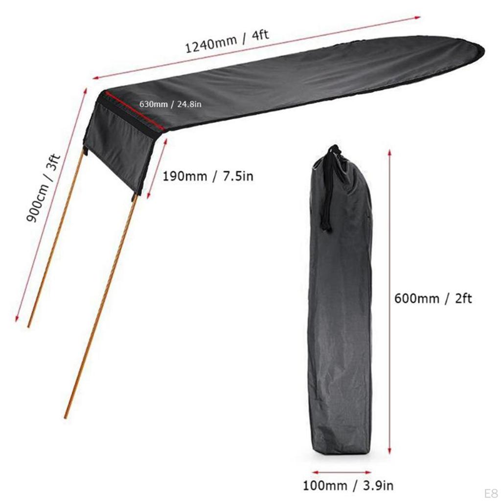 Kayak Boat Sunshade Awning Sun Shade Cover