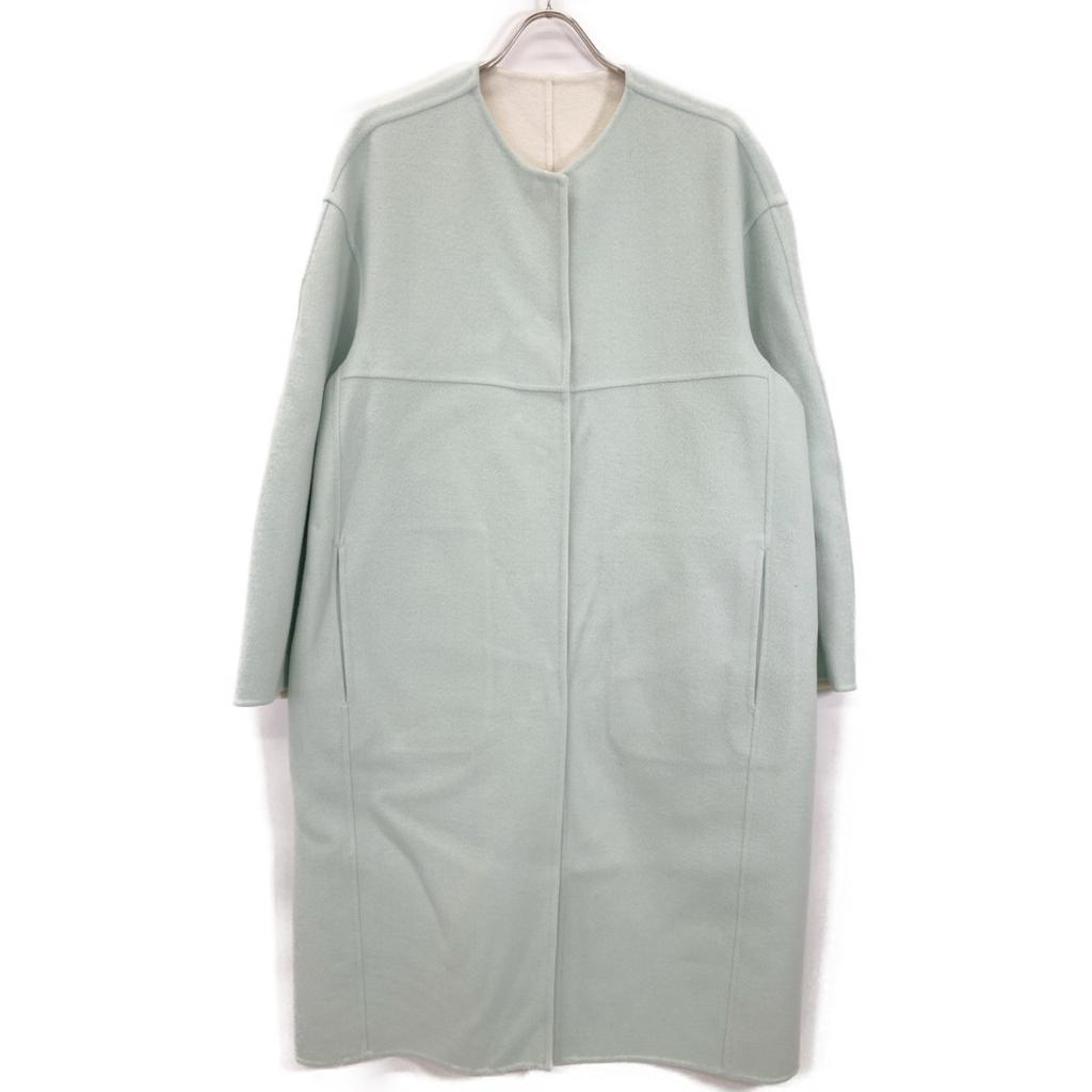 DRAWER 6525-234-0870 Mint Green Collarless River Coat coat 38 Mint greenUsed