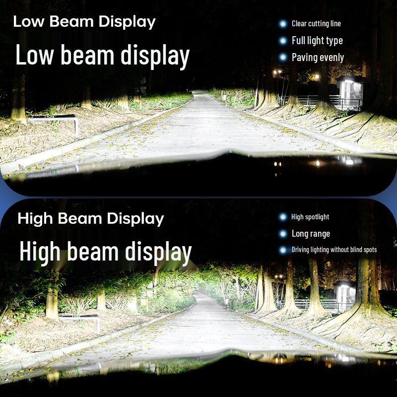 Compatible with automotive laser LED headlights: H7, H4 (dual beam), H1 (super bright), H11, and 9005 high-intensity bulbs.
