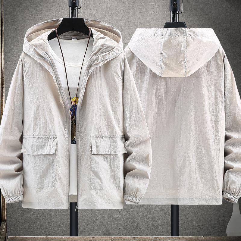 Pánská velká přeshraniční bunda na ochranu před sluncem - Lehká, letní venkovní rybářská, trendy párový styl