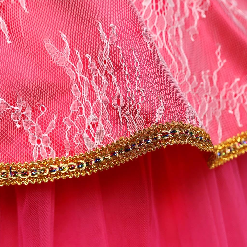 Princess Princess Party Bright Ages Skirt Only [Dressy Daisy] Aurora-style Dress, Halloween, Christmas, Costume, Pink, 5-6,