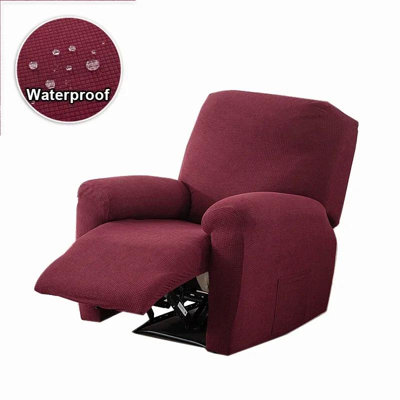 Waterproof Recliner Sofa Cover For Living Room Jacquard Sofa Slipcover Non Slip Armchair Cover Office Home Decor Couch Cover
