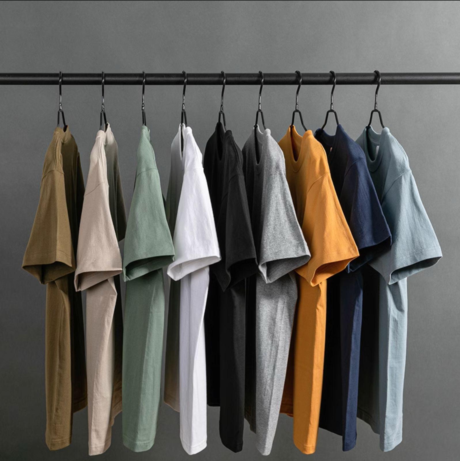 

Unisex Heavyweight 260g Drop Shoulder Combed Cotton Crew Neck T-Shirt, Solid Color, Short Sleeve 5XL білий