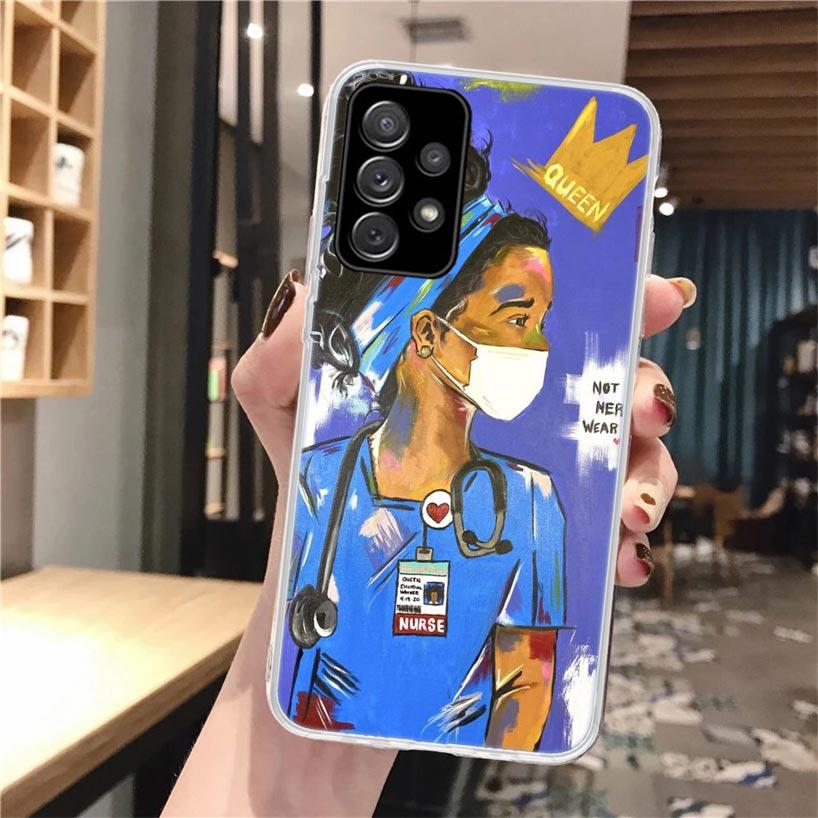 Medicine Nurse Doctor Soft Phone Case For Samsung Galaxy A16 A26 A36 A56 A15 A14 A13 A55 A54 A53 A35 A34 A33 A25 A24 A23 A05S A0