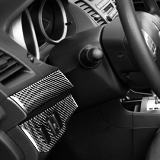 Carbon Fiber Interior Driver Side Dashboard Cover Trim For Mitsubishi Lancer