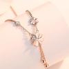 Exquisite Four-leaf Clover Necklace for Women - Lightweight Luxury High-end Pendant Tassel Fashion Versatile Commute Style Choker Necklace