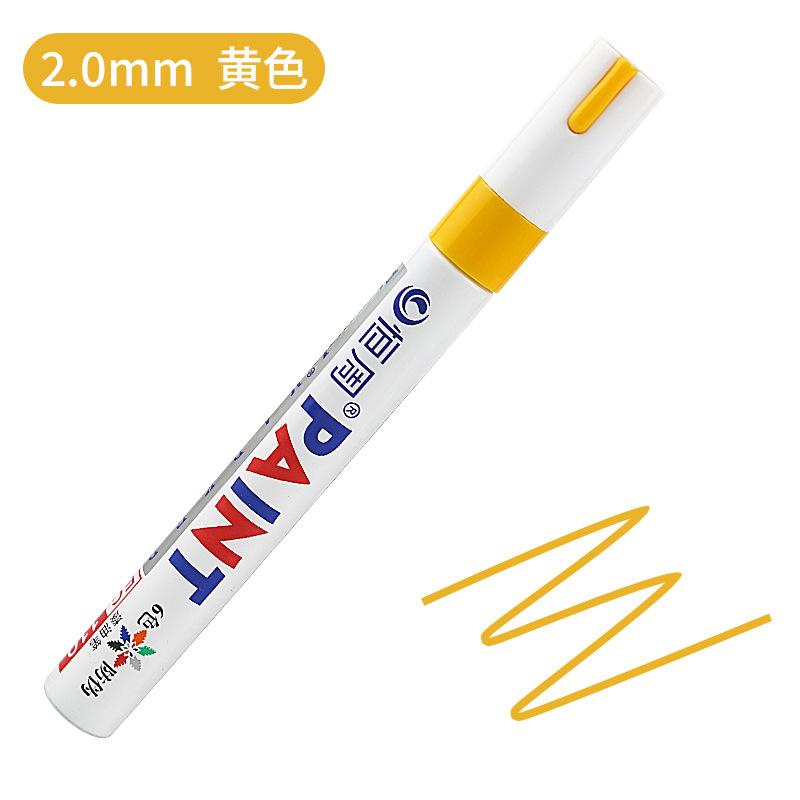 12Colors Waterproof Colorful Paint Marker Pens Permanent Paint Marker White Tire Tread Rubber Fabric Paint Metal