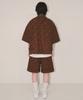 Nainneoscheu Flower Turn-Up Shorts_Brown