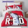 M Pokora Pattern Bedding,Quilt Set Quilt Cover Pillowcase Home Birthday Gift (1 * duvet cover + 2 * pillowcase, without core)