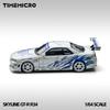 TimeMicro 1:64 Skyline GT-R R34 Drifting Blaze Legierungsmodell