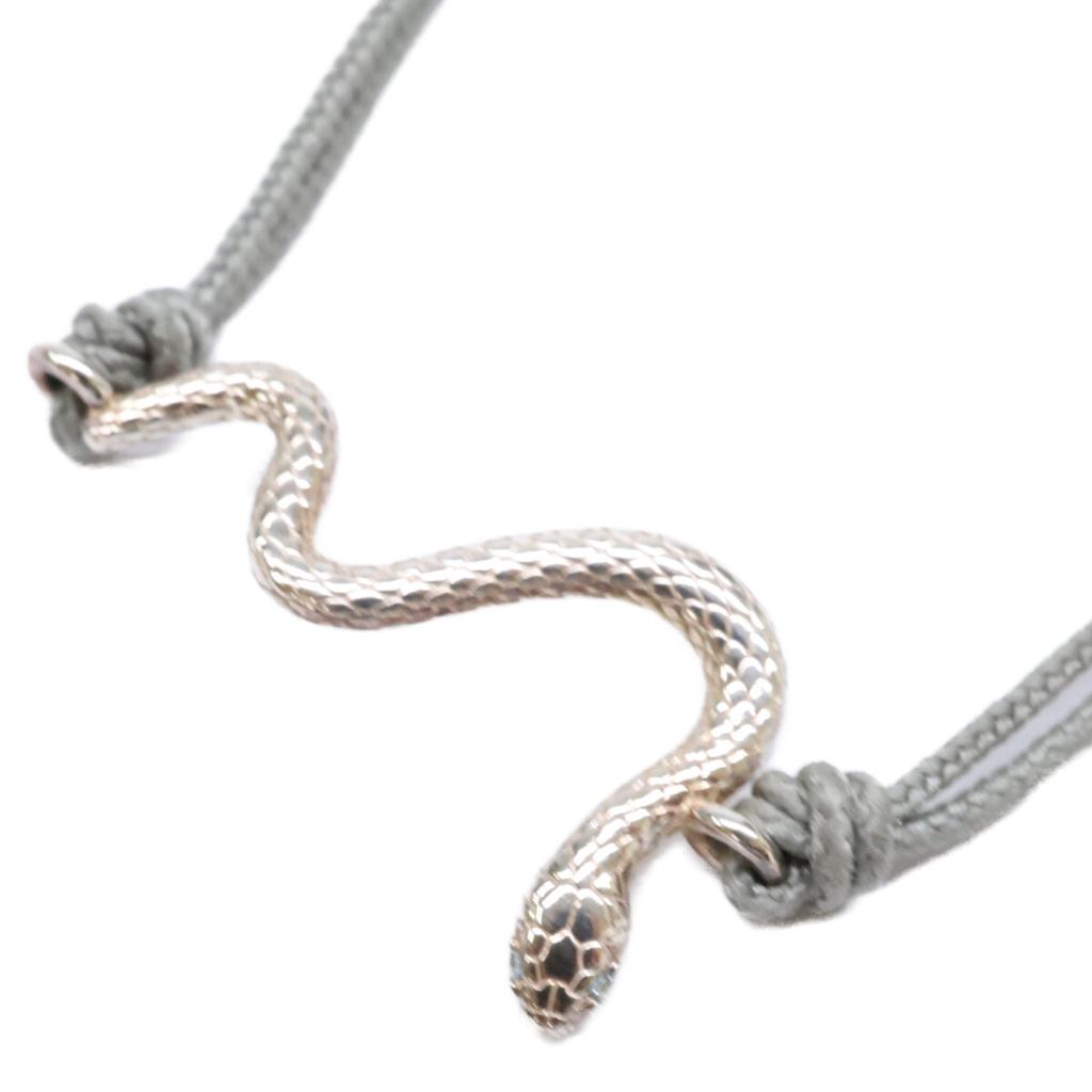 VENDOME AOYAMA VENDOME BOUTIQUE VBSB4067LSBT SV925 Asahiyama Zoo Support Project Japanese Rat Snake Bracelet SilverUsed