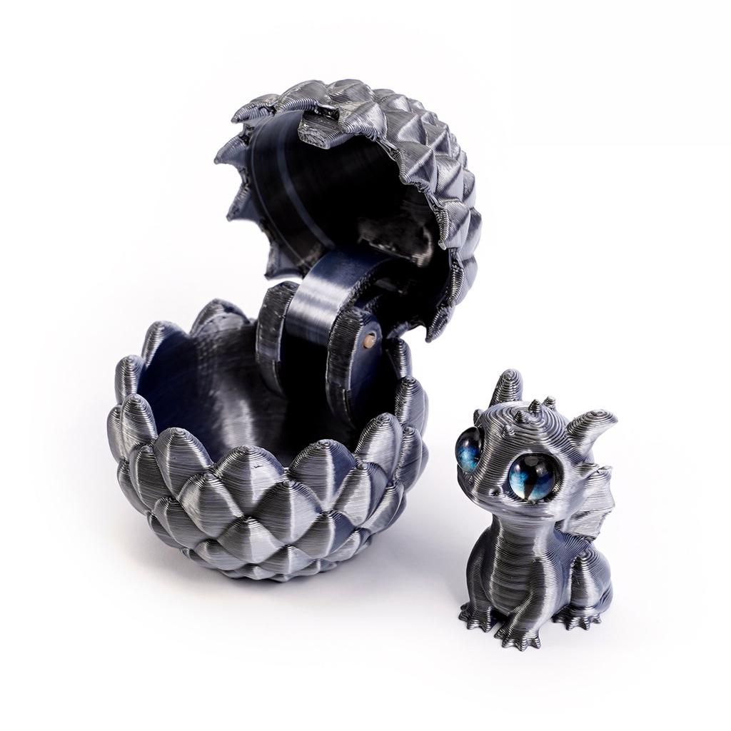 1/2Pcs 3D Printed Dragon Eggs with Mini Dragon Surprise Toys for Kids Birthdays Party Favors Gifts Christmas Goodies Filler