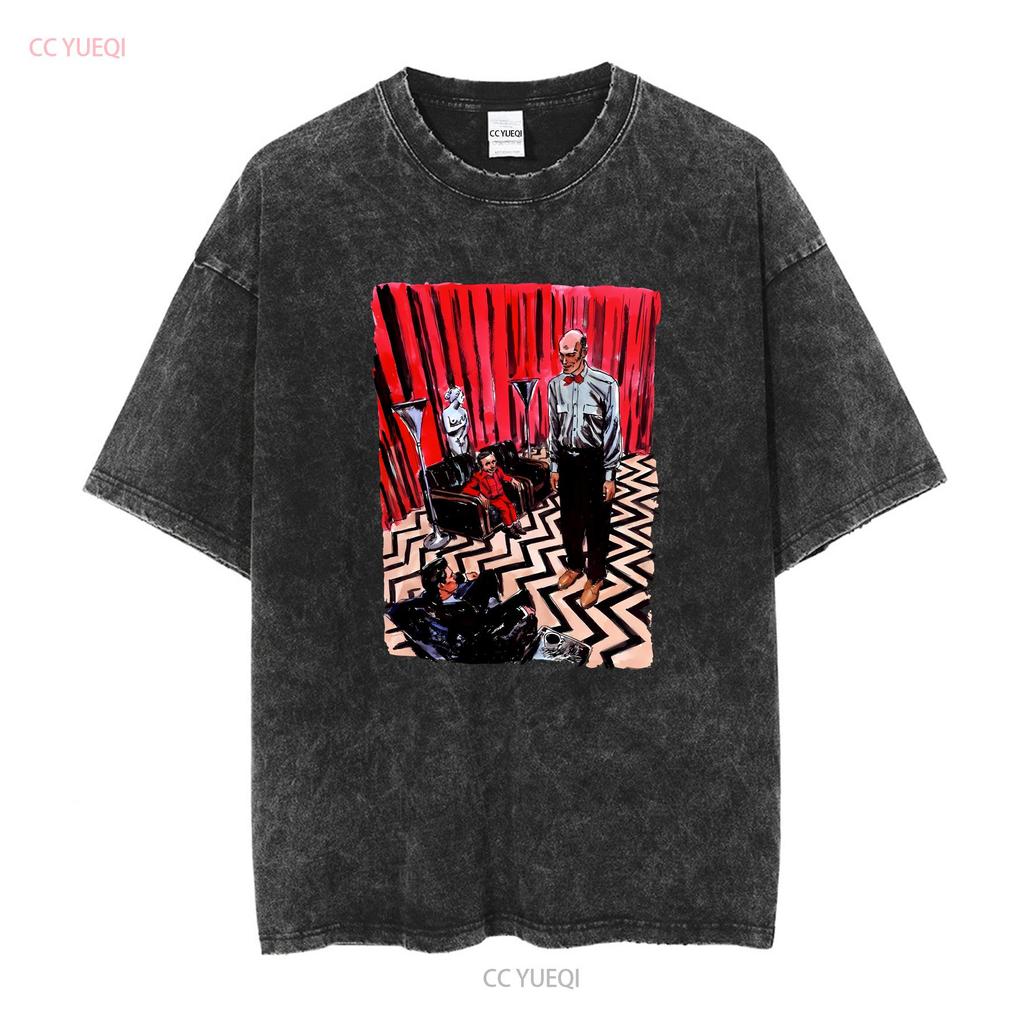 T-shirt Twin Peaks vintage Lavata Unisex Traspirante Alla moda Elegante Top Per l'Uso Quotidiano Casual Versatile Comodo Morbido