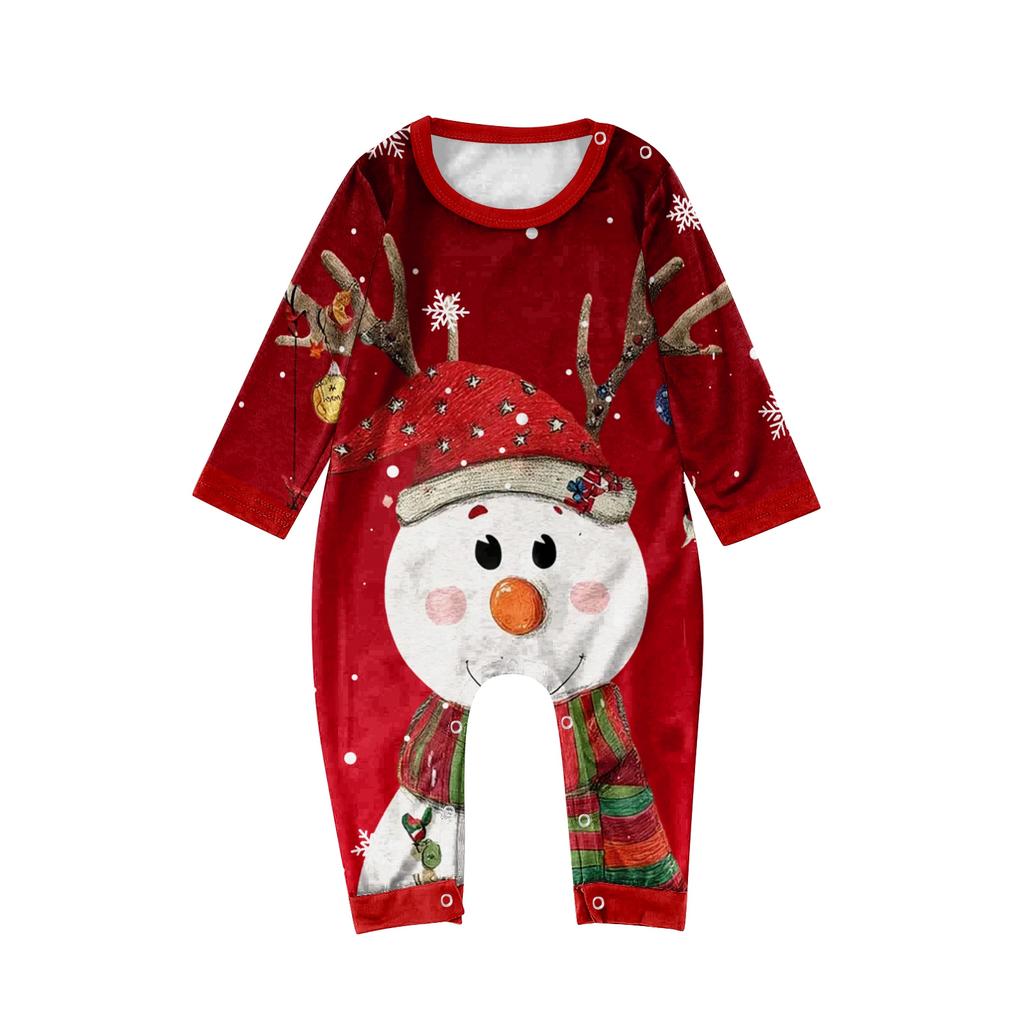 Christmas Day 3D Prints Family Matching Long Sleeve Tops+Pants Set Family Matching Sets