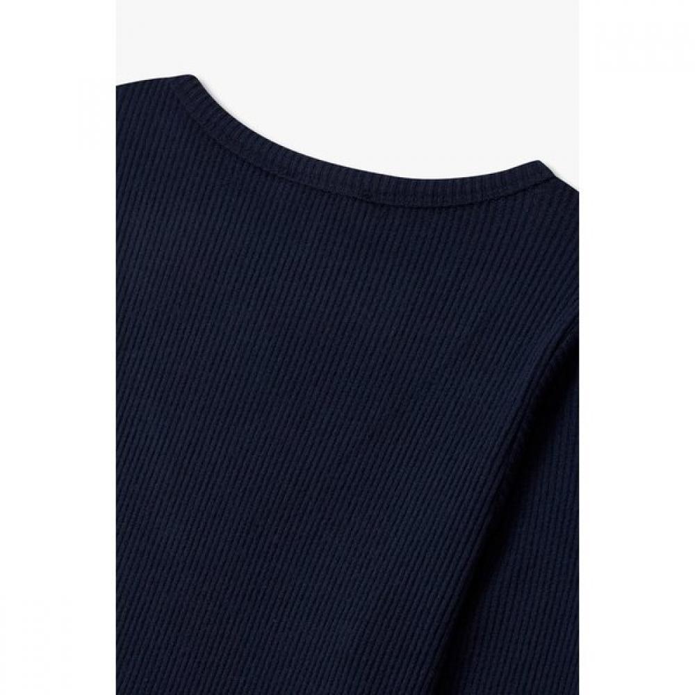 Emporio Armani Women S Ribbed Button V Neck Lounge Top  0825335502 