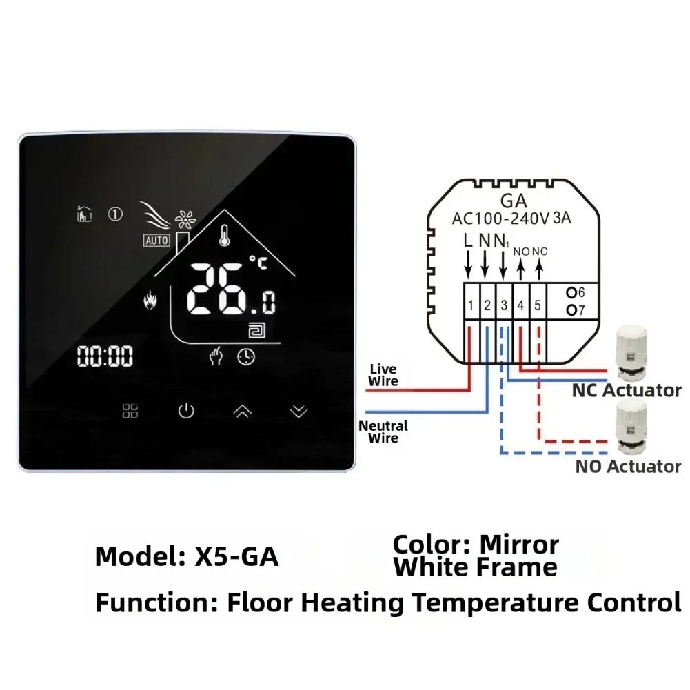 WiFi Smart Thermostat Temperature Controller Tuyas Smarts For Floor Heating Electric/Water Gas Boiler Works With Alexas Alice
