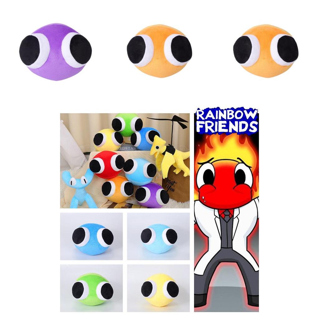 Rainbow Friends Bölüm 2 Dinozor Peluş Oyuncak Çocuklar İçin, Yumuşak ve Sarılabilir Kısa Peluş, PP Pamuk Dolgulu, 15cm, Eğlenceli Çizgi Film Tasarımı