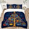 3pcs Christmas Tree Bedding Set, Includes 1 Comforter + 2 Pillowcases, Without Pillow Inserts, Soft Comfortable, Lightweight Breathable061