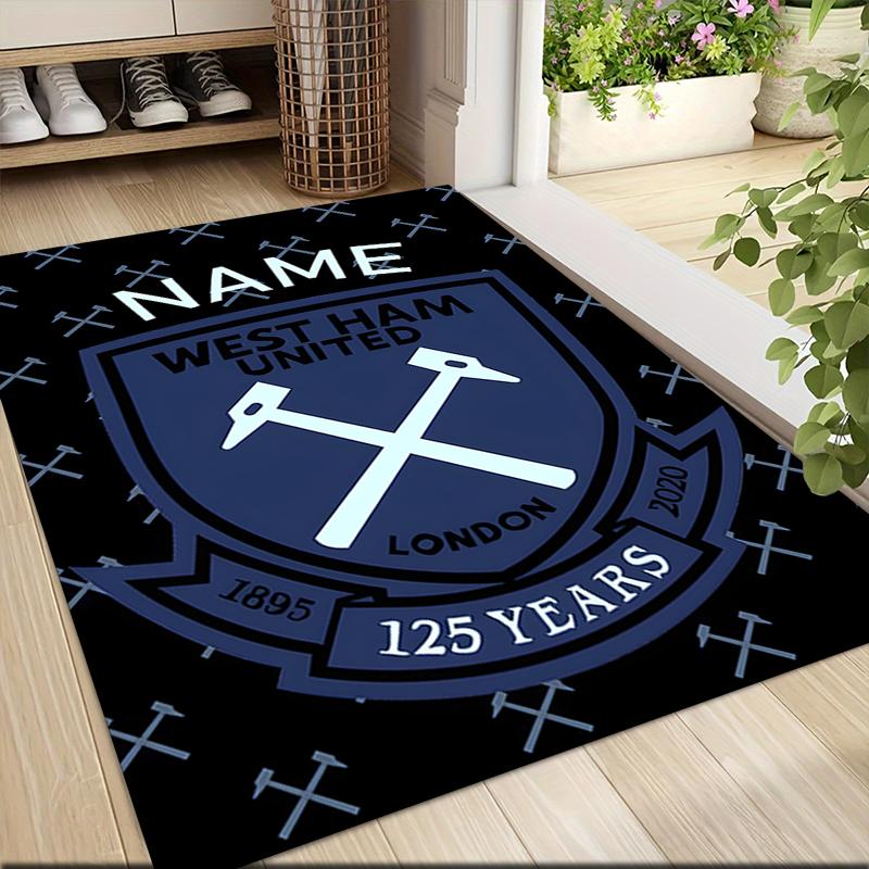 Custom Name Bantams Football Club Crest Carpet Rug Customizable Soft Washable Anti-Slip Home Living Room Sofa Mats Personalized Rug. 0909219