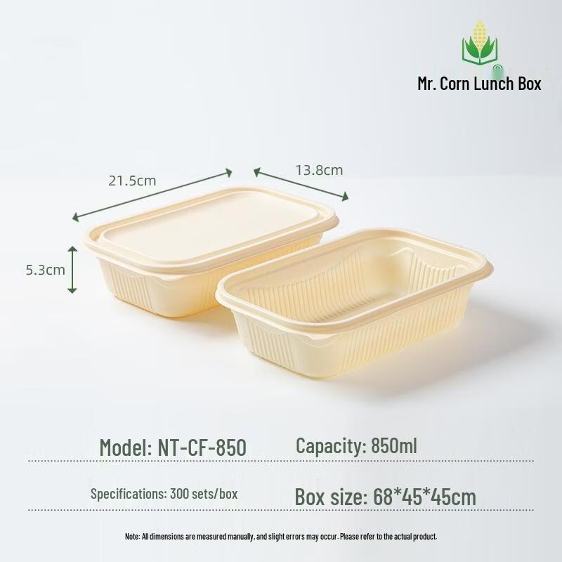 Eco-Friendly Biodegradable Corn Starch Food Containers