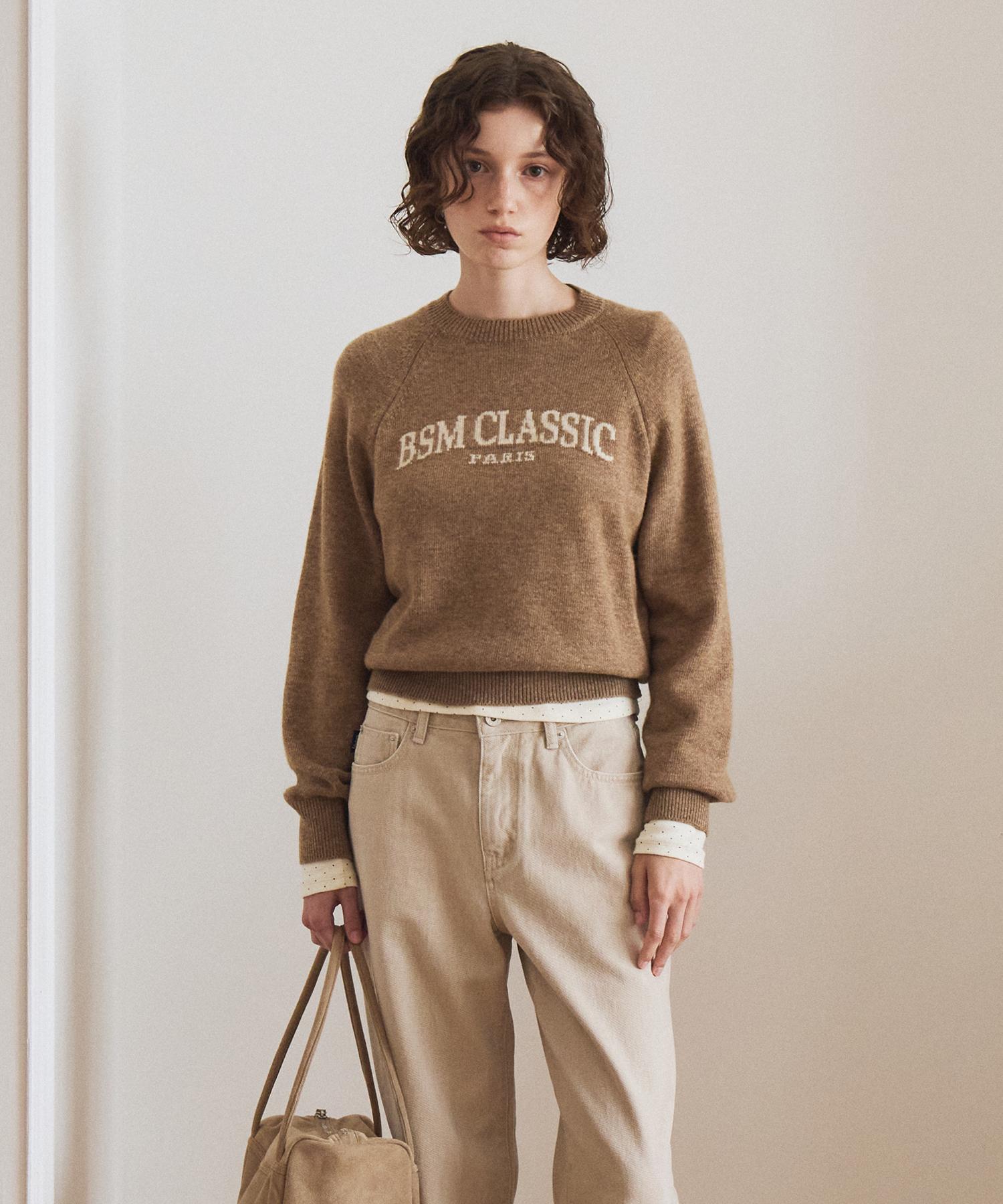 Bensimon Bsm Classic Knit Pullover - Mochaccino Mochaccino/00S