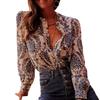 Printed Shirt, Women, 2025 Vacation, Casual, Long Sleeved Shirt, Long Sleeved Button Up Top, Autumn New Style, Winter Interior Outfit