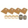Adjustable Sewing Thimble Brass Sheepskin Fingers Protection Set Handcraft Supplies Accessory