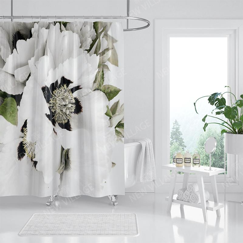 Waterproof fabric shower curtain Bathroom curtain accessories 180x200 Bath curtain for shower 240*200 nordic boho decor 240x200