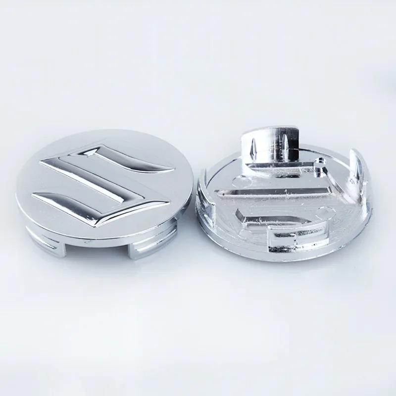 54mm 58mm Car Wheel Center Covers Hub Badge Caps for Suzuki Logo Ignis Jimny Alto Baleno Swift SX4 Ertiga S-Cross Samurai VITARA