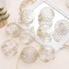 9pcs Transparent Painted Christmas Balls Ornament PET Christmas Tree Pendant  Home Xmas Decor