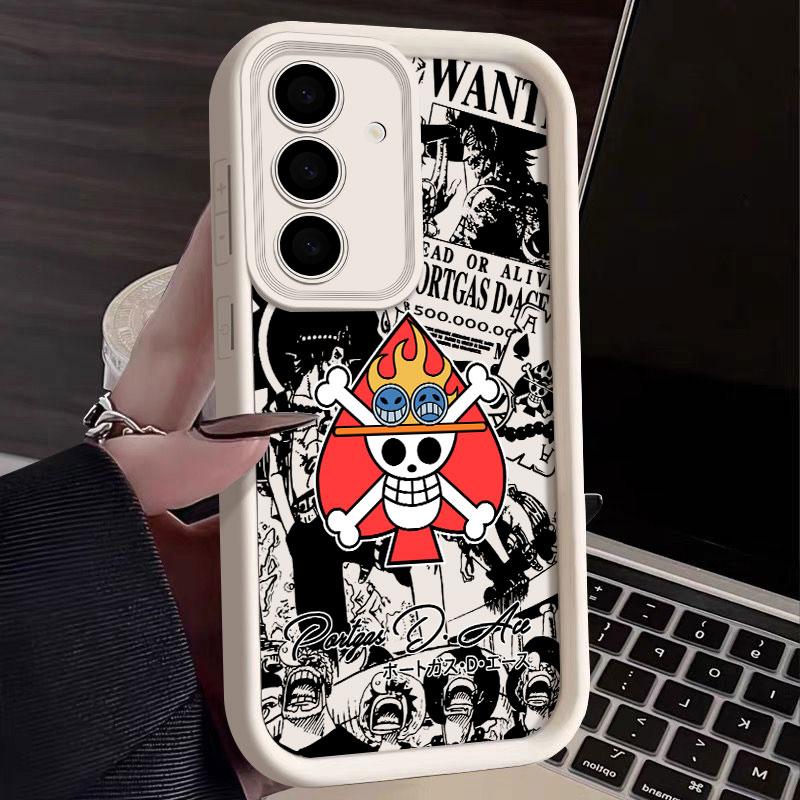 Anime Logo One Pieces Phone Case For Samsung S26 S25 S24 S23 S21 S20 Ultra Luffy Funda For Galaxy S25 S24 FE S26 Plus Soft Cover
