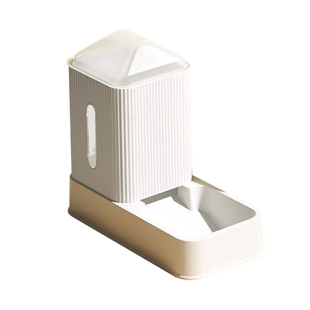 Gravity Pet Feeder and Water Dispenser Removable Fully Enclosed Waterer Feeder Dog Automatic Feeder Set for Pet 3.5L