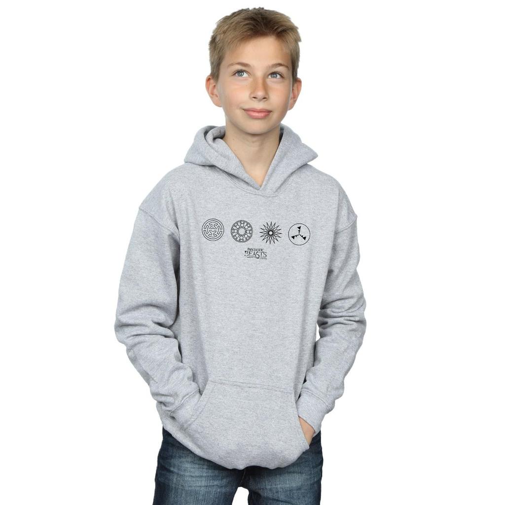Fantastic Beasts Boys Circular Icons Hoodie