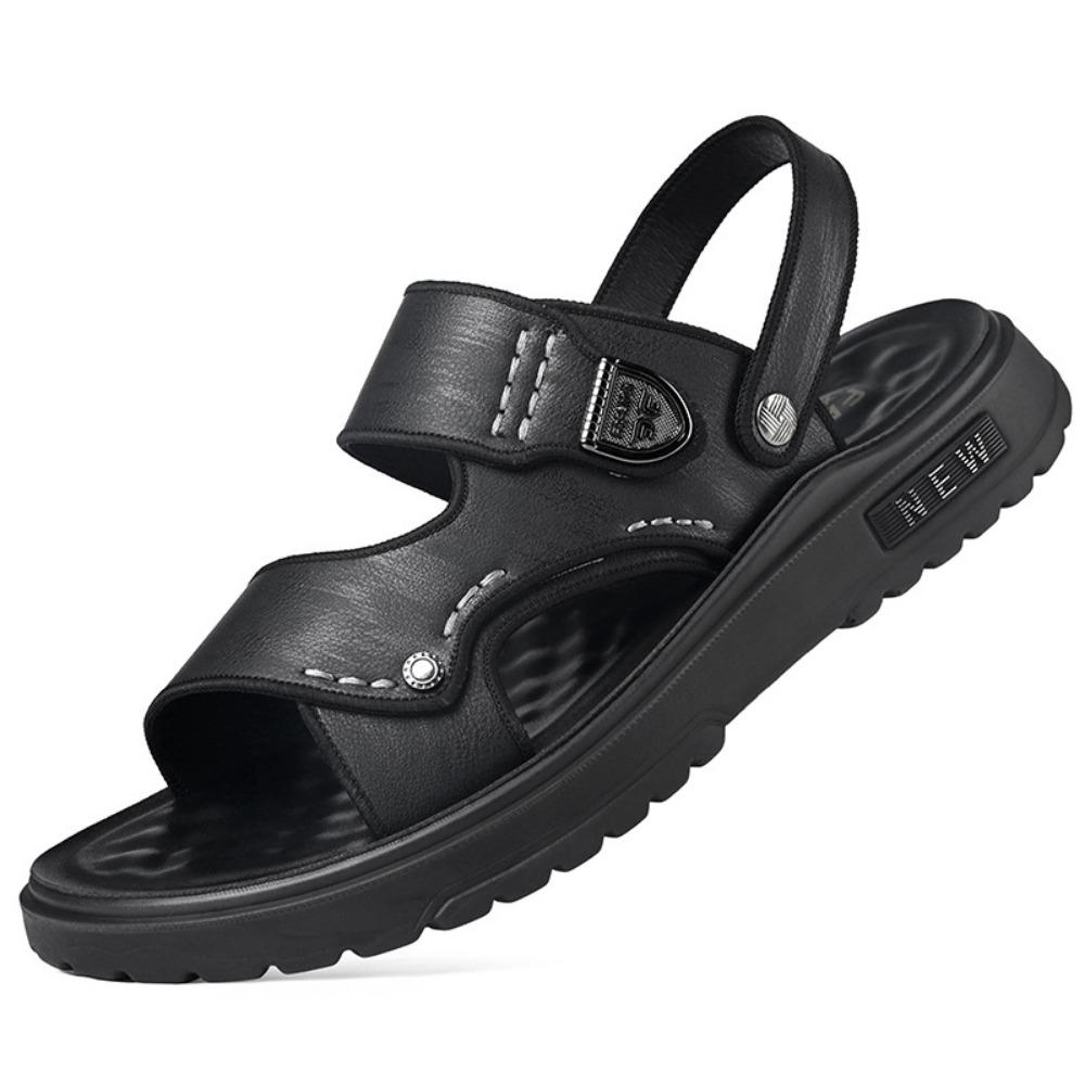 

Мужские сандалии на толстой подошве, удобные уличные шлепанцы с мягкой латексной стелькой для ходьбы по пляжу 44