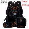 3-Piece CR7 Soccer Star Pattern Rucksack Set – Big-Capacity Casual Backpack with Matching Clutch & Tote Carrier, Perfect for Daily