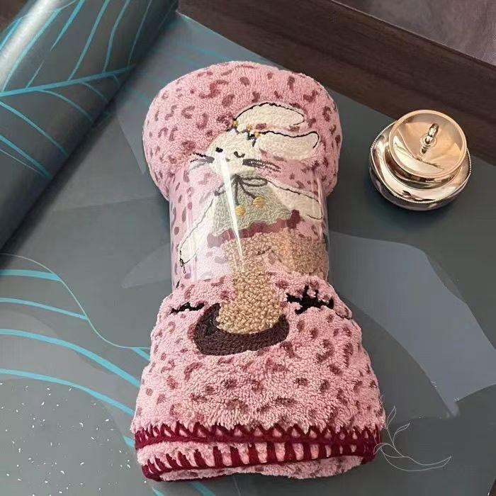 

Осенне-зимние утолщенные полотенца из кораллового флиса, быстросохнущие, с вышивкой животных и в горошек, мягкий набор банных полотенец, полотенца в подарок на День благодарения, мочалки 70*140cm