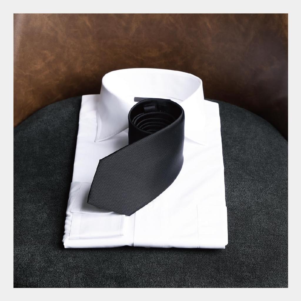 Formal Perfect for and Other Ceremonial Made in Kyoto and Black Solid Brand Formal Wear Y&TAILOR Necktie, Weddings, Funerals, Occasions, Tango,