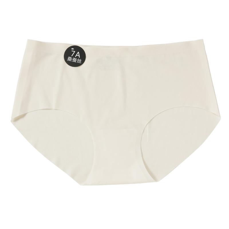 Damen Maulbeerseide Einfarbig Eis Seide Slips Ultradünne Atmungsaktive Slips