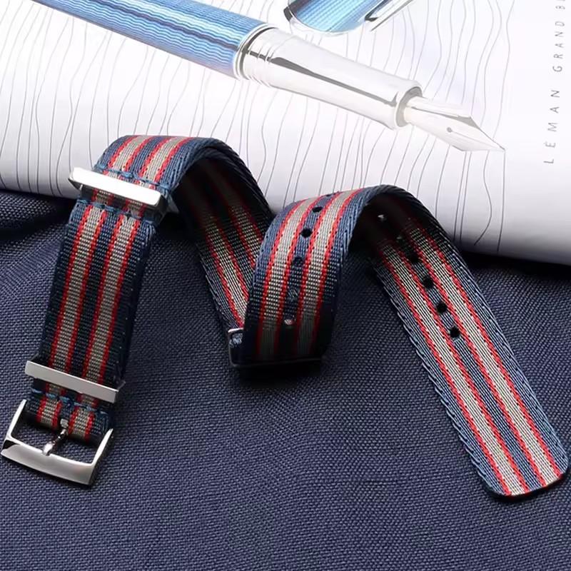 Nylon Watch Strap for Omega 007 for Seamaster 300 20mm Canvas Watchband for Rolex Military Sport Bracelet for Tudor Wristband