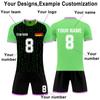 Kit de camisas personalizadas masculinas meninas com número de nome camisas de futebol personalizadas para meninos terno de treinamento