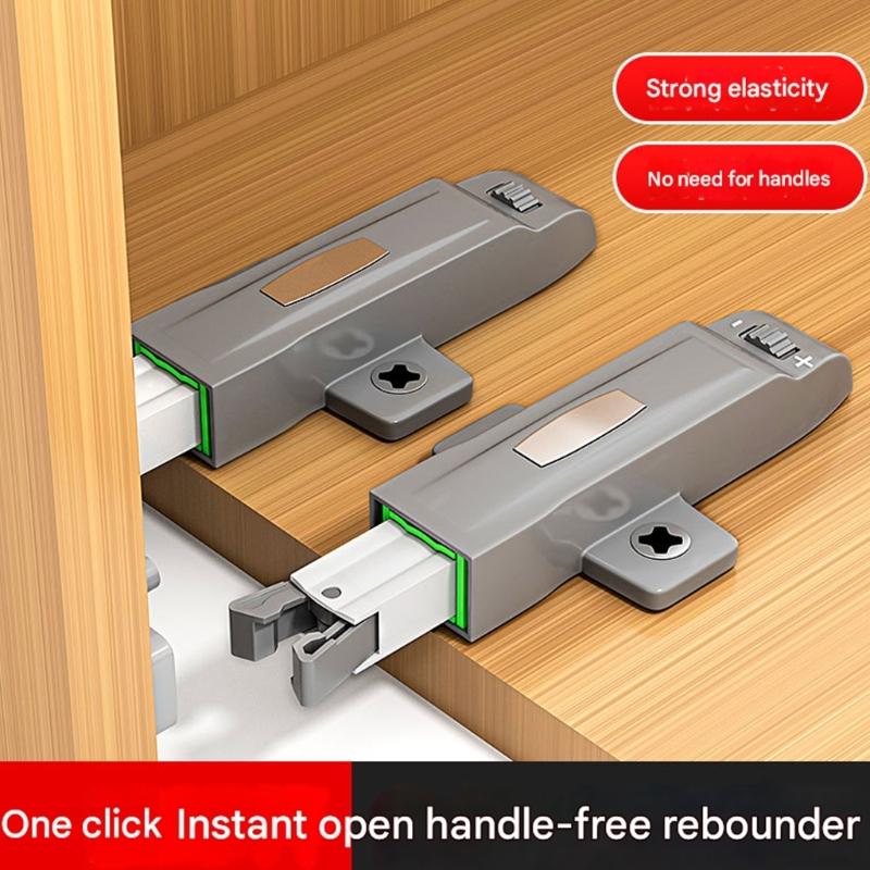 Cabinet Push Latches Push To Open Catches Lock Rebound Locking Catches Bounce Lock for Cabinet Drawer Wardrobe