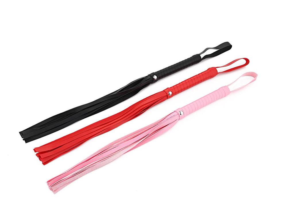 Leather Bondage Whip for Couples - Alternative SM Adult Toy