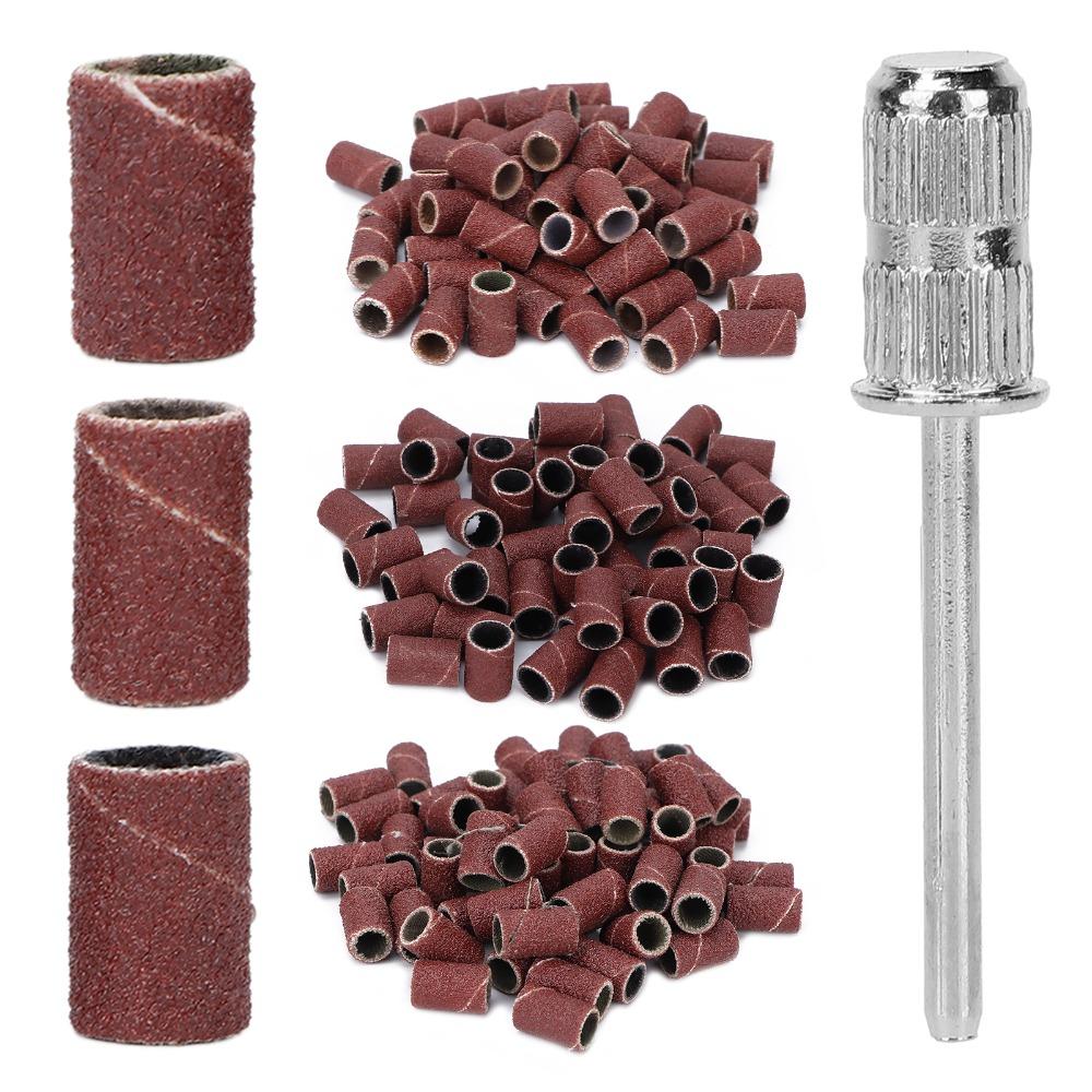 210pcs Replaceable Sanding Bands 2.35mm Pedicure Sanding Bands Nail Sanding Bands  For Gel Manicures